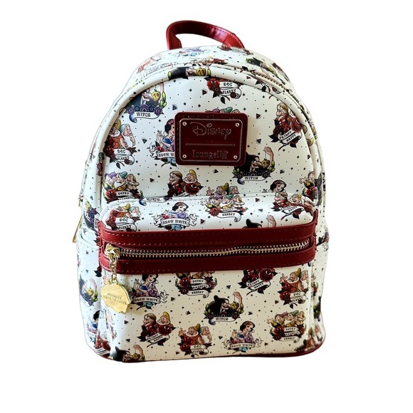 Loungefly Handbags - Loungefly NWT Disney Snow White and The Seven Dwarfs Tattoo Backpack